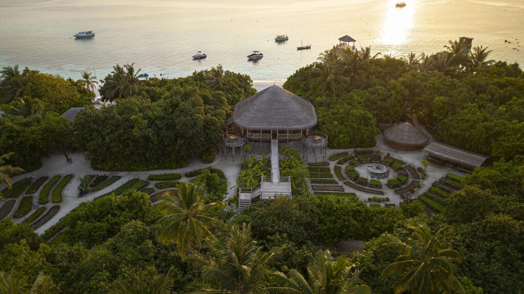 Organic garden at Leaf, Six Senses Laamu