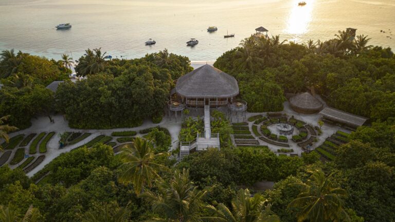 Organic garden at Leaf, Six Senses Laamu