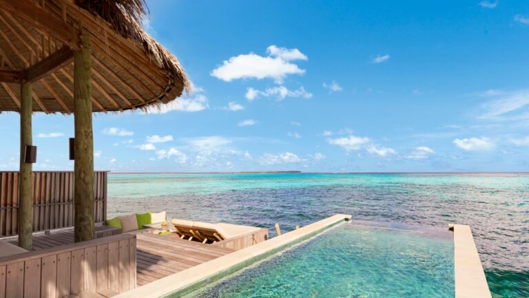 Sunset Laamu Water Villa with Pool interior, Six Senses Laamu