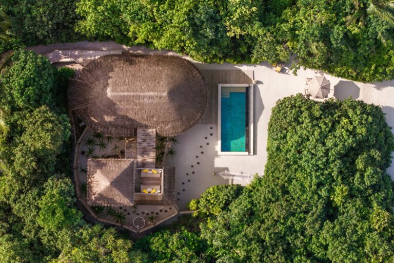 Ocean Beach Villa with Pool interior, Six Senses Laamu
