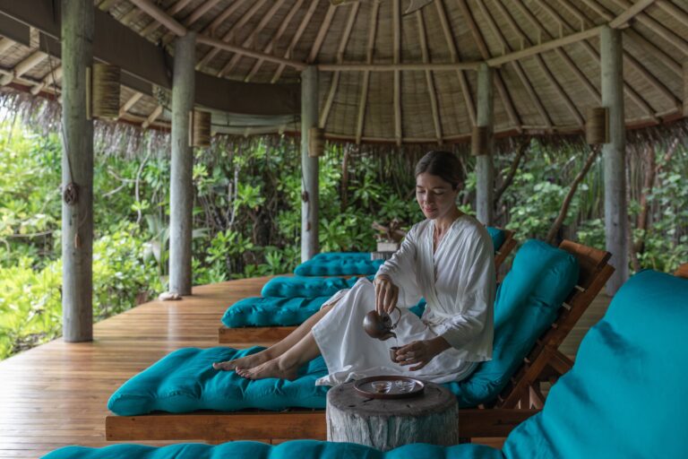 Spa relaxation pavilion, Six Senses Laamu