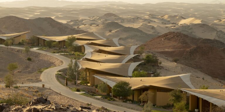 Six Senses Southern Dunes, Exterior View, Foster + Partners Photograph, Six Senses Southern Dunes