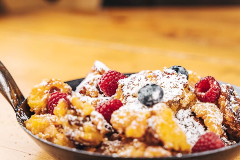 Kaiserschmarrn with berries, Ski Hotel Maiensee