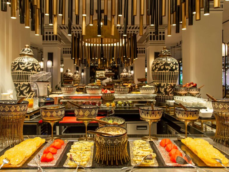 Breakfast buffet at Le Jardin, Sofitel Marrakech Lounge and Spa