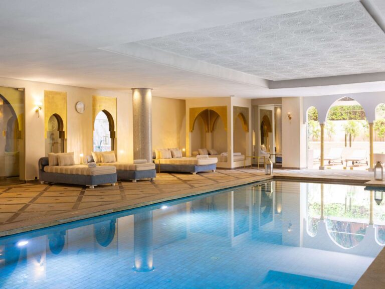 Indoor heated pool at the Sofitel Spa, Sofitel Marrakech Lounge and Spa