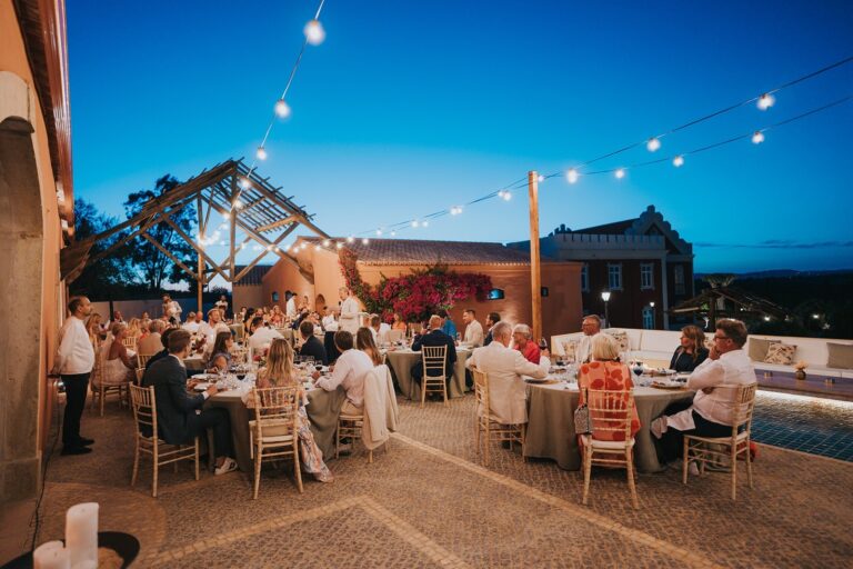 The Theatre Terrace at dusk, Solar do Paço Algarve