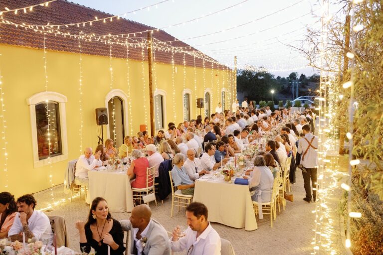 Dinner on the Barn Terrace with the Barn beyond, Solar do Paço Algarve