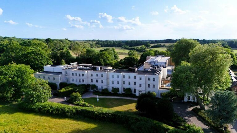 The house seen from above in summer, Sopwell House