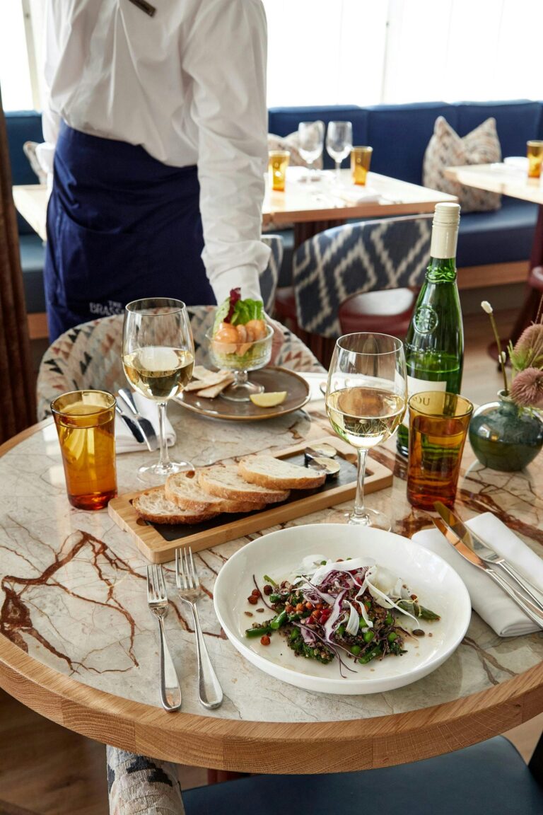 A table laid for dining, Sopwell House