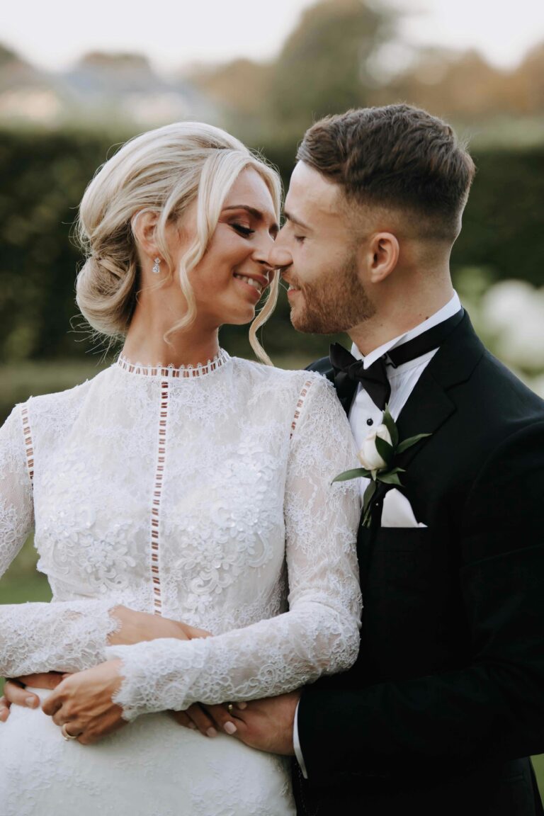 A couple on their wedding day, Sopwell House