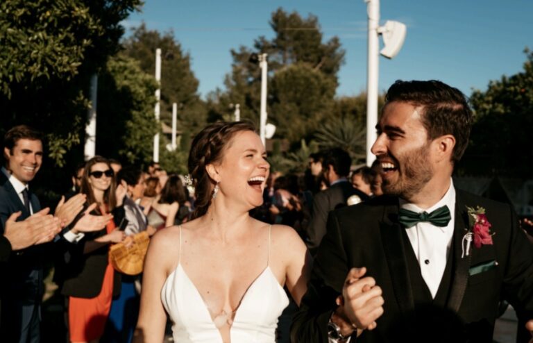 A ceremony in a mountain garden, Spain4weddings