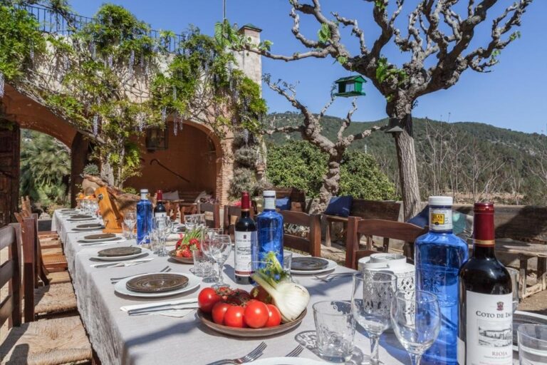A long table with local produce, Spain4weddings