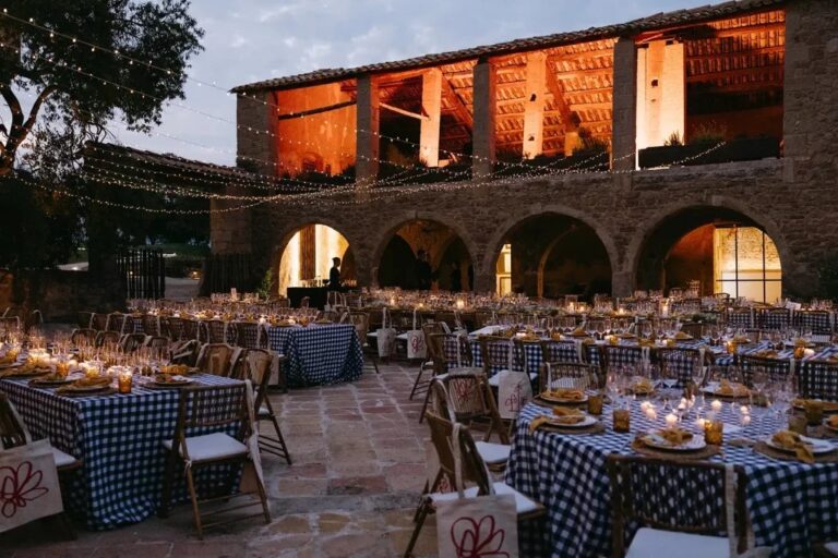 Dinner on a terrace at night, Spain4weddings