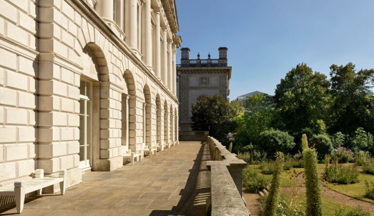 The Terrace, open for events from May to September, overlooking Green Park, Spencer House