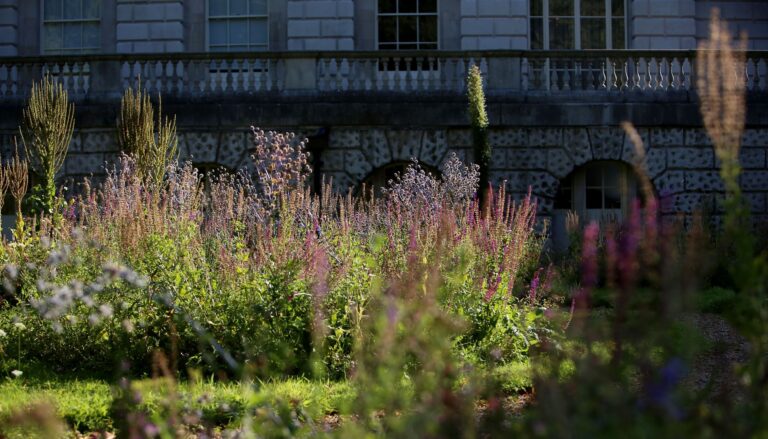 The garden at Spencer House, on the edge of Green Park in St James's, Spencer House