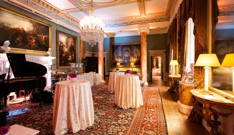 Guests gathered in the Dining Room during a celebration at Spencer House, Spencer House