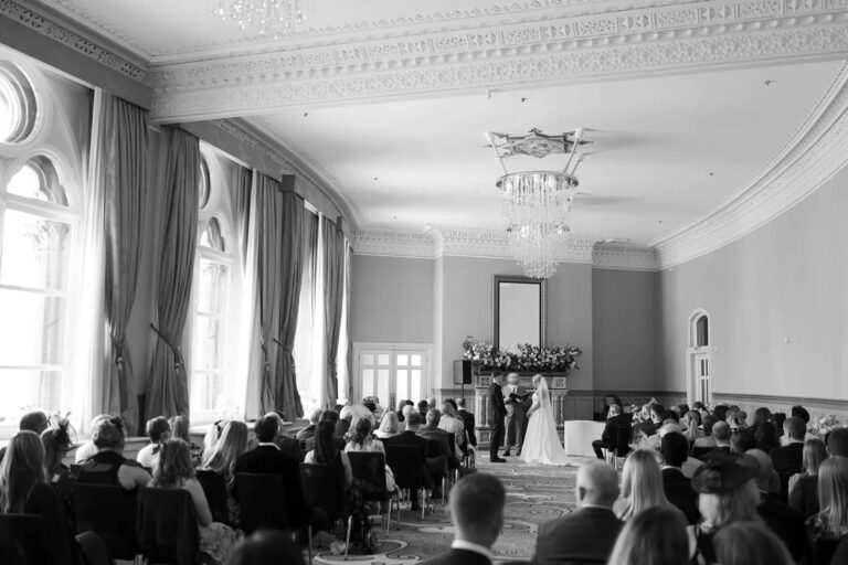 A civil ceremony in progress, St Pancras Renaissance Hotel London