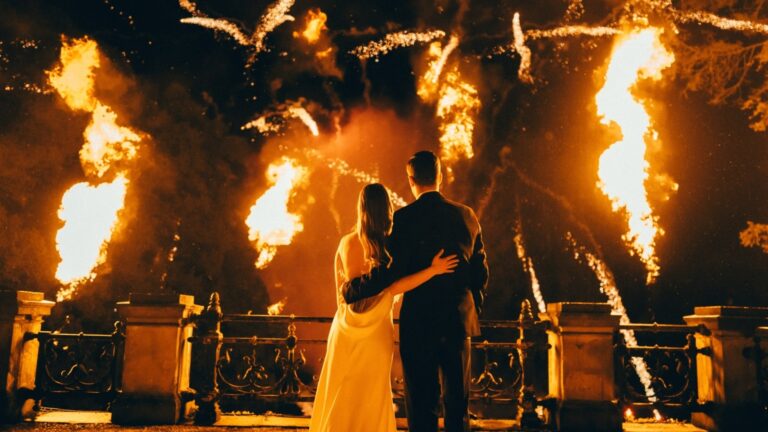 Flame show on the terrace, Stella Rheni