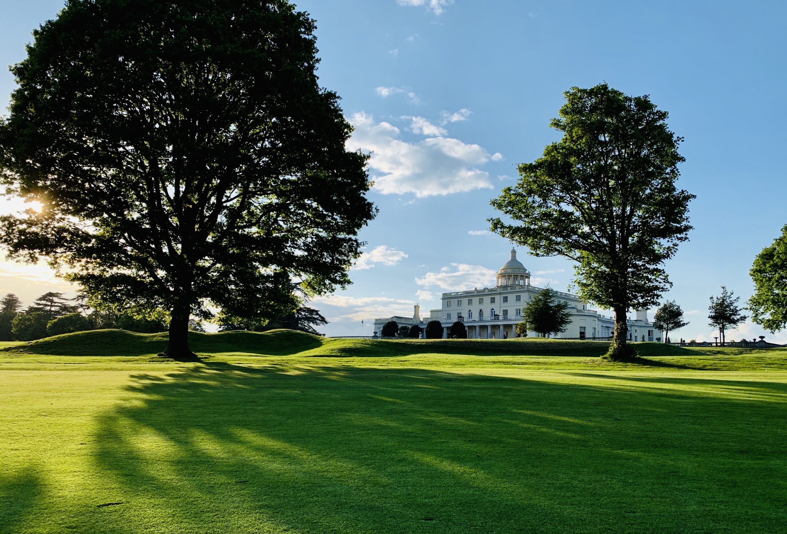 The mansion seen across the lawns, Stoke Park