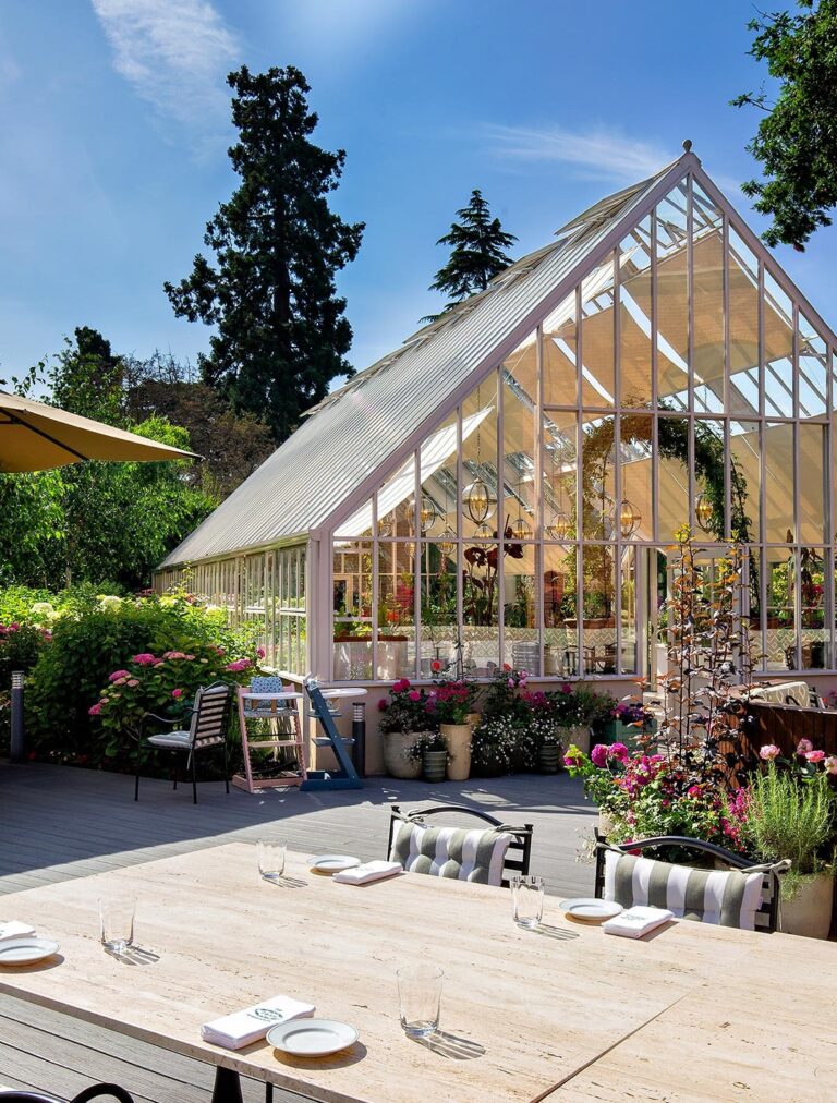 Glasshouse beside the terrace, Stoke Park