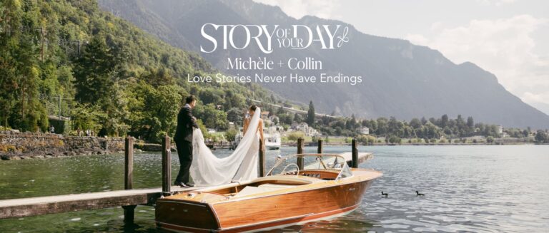 A frame from their film of Michéle & Collin, Fairmont Le Montreux Palace, Story Of Your Day
