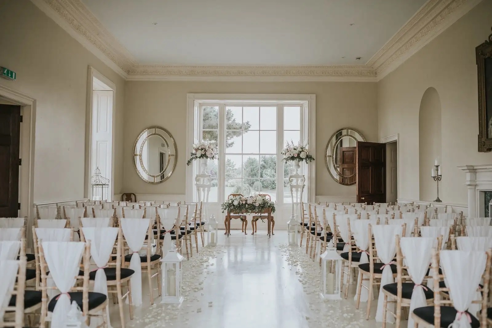 The White-Walled Ceremony Room at Stubton Hall, Stubton Hall