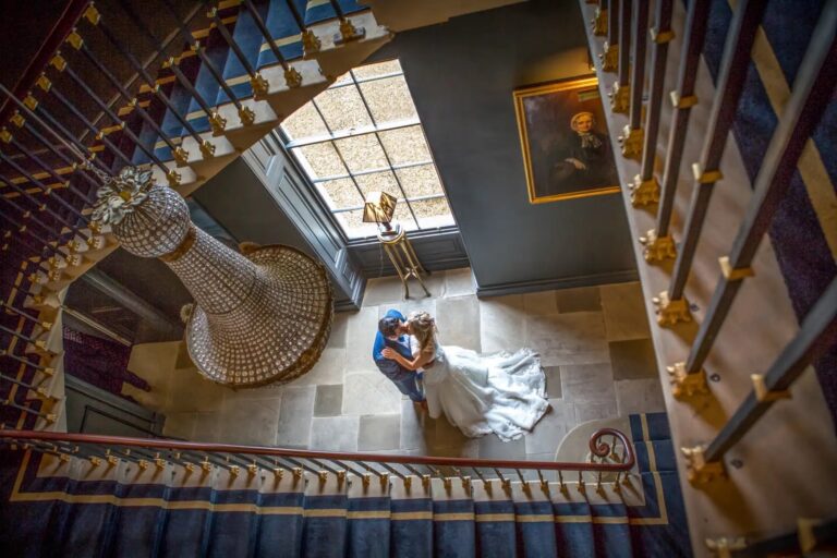 A Couple on the Grand Staircase at Stubton Hall, Stubton Hall