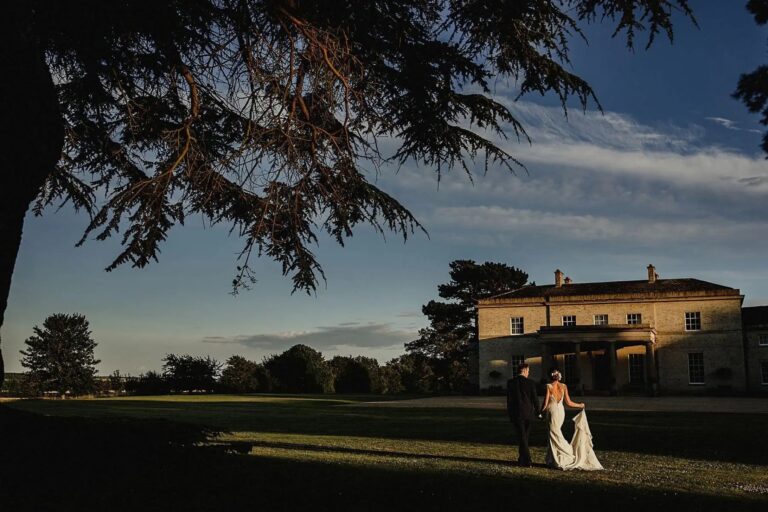 A Couple at Dusk Outside Stubton Hall, Stubton Hall