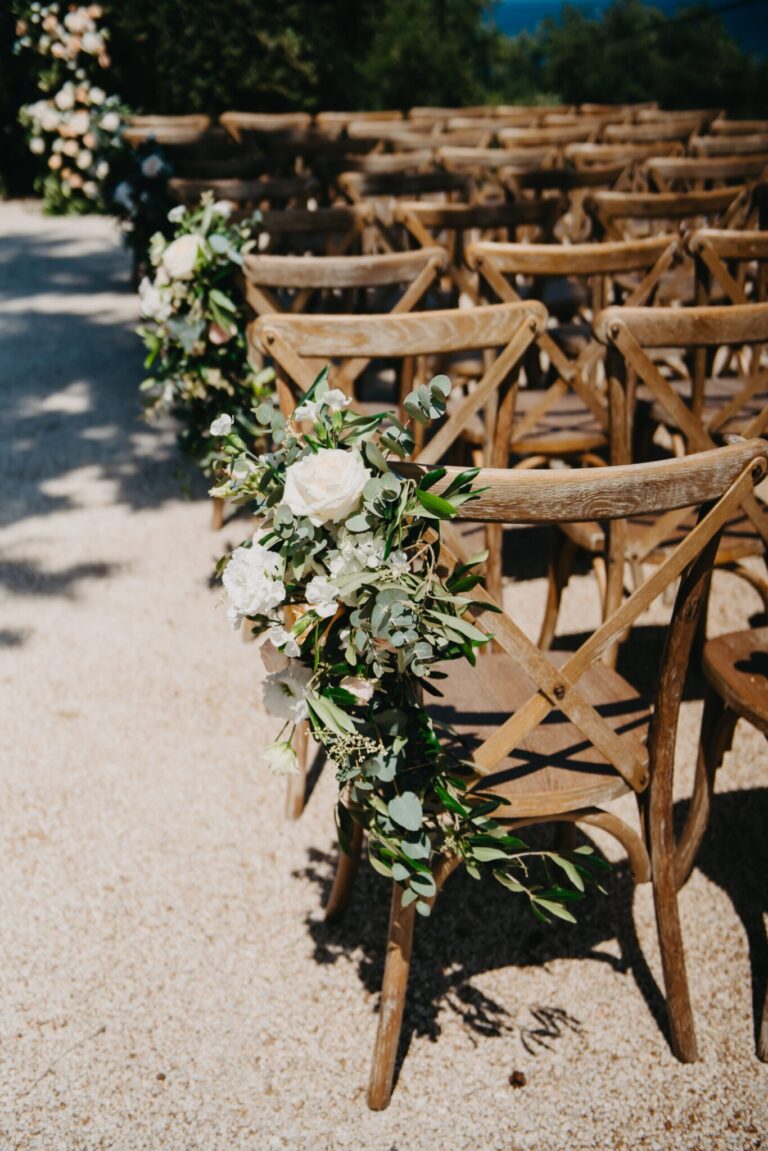 The aisle, dressed and waiting, Studio27 by Andreas Politis Photography and Cinematography