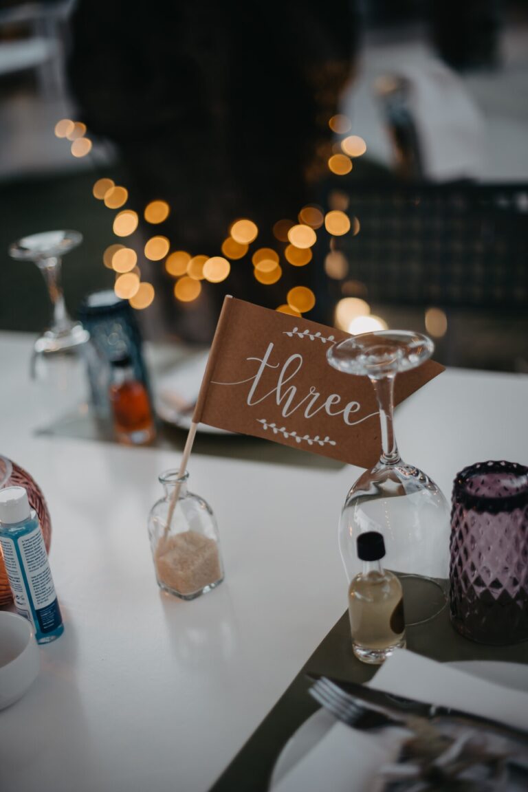 Table numbers and glassware, before the guests arrive, Studio27 by Andreas Politis Photography and Cinematography