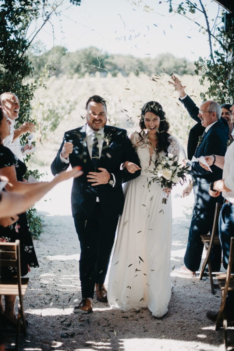 Confetti thrown, the recessional, Studio27 by Andreas Politis Photography and Cinematography