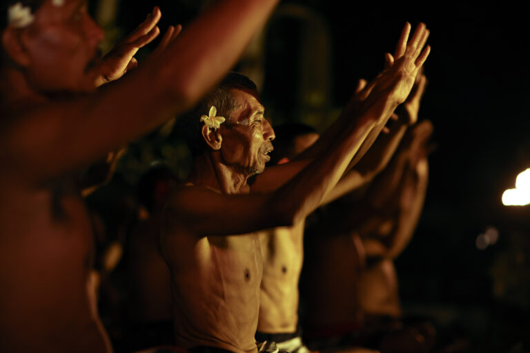 Kecak performer, Tanah Gajah, a Resort by Hadiprana