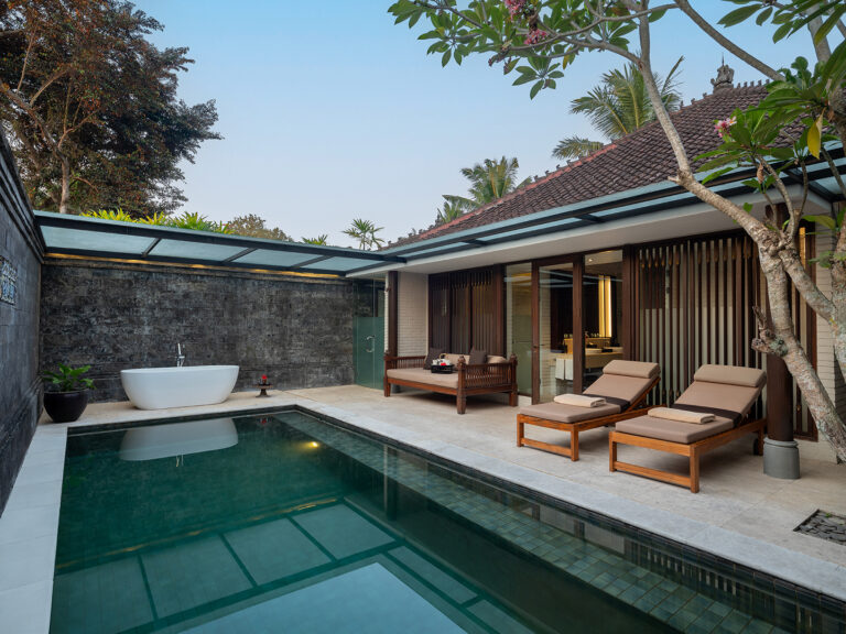 Villa courtyard pool and bathtub, Tanah Gajah, a Resort by Hadiprana