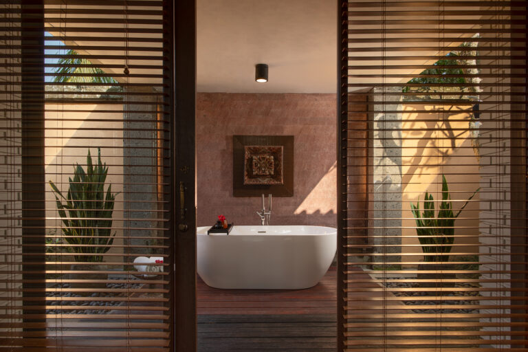 Bathroom with freestanding tub, Tanah Gajah, a Resort by Hadiprana