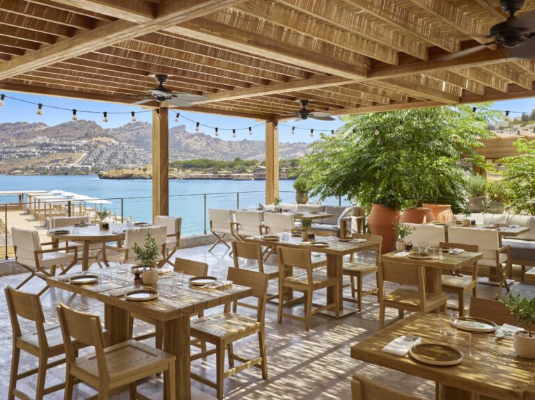 Morena restaurant, lower deck by the water, The Bodrum Edition