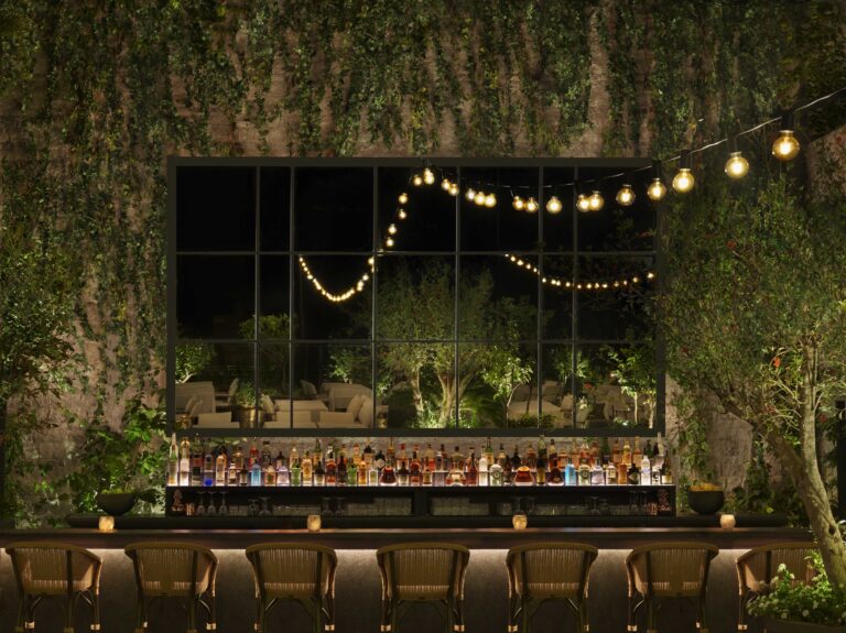 The bar at BRAVA, The Bodrum Edition