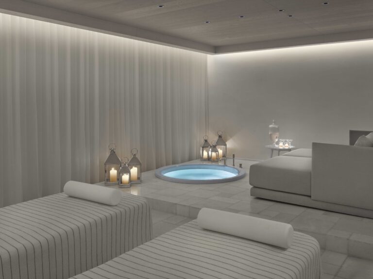 A couples treatment room in the spa, The Bodrum Edition