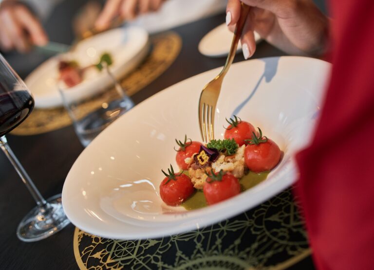 A Cherry-Tomato Starter, from the Kitchen, The Britannique Naples