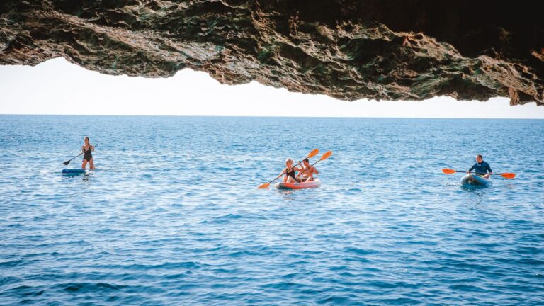 Kayaking on the open water, The Chedi Luštica Bay