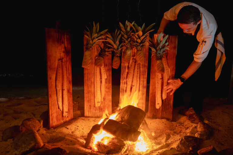Cook on the Sand, firepits on Endeavour Bay beach, The Cotton House
