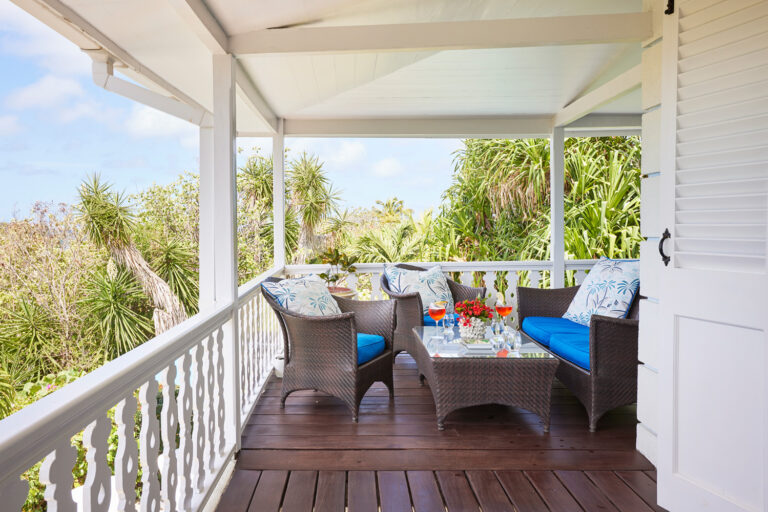 Covered veranda of a Duplex Suite, The Cotton House