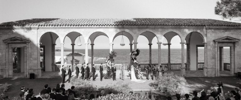 A wedding in a colonnaded courtyard, The Experialist