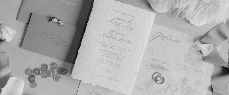Wedding stationery with wax seals, The Experialist