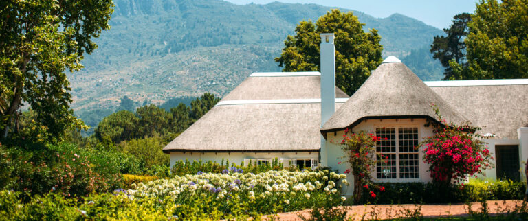 The thatched house with the mountain behind, The Forum Embassy Hill