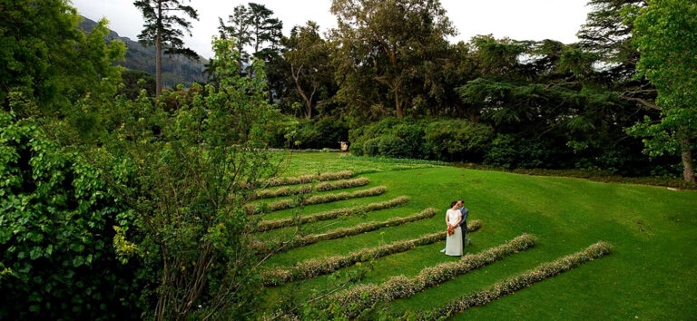 A couple on the lawn terraces, The Forum Embassy Hill