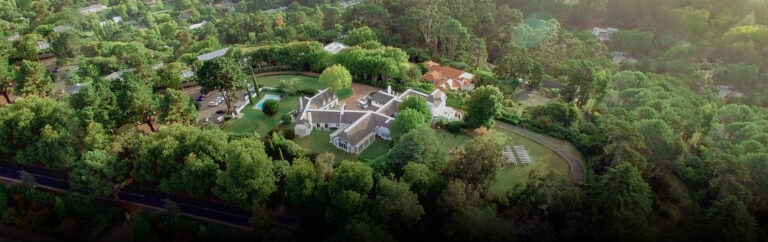 Aerial view of the house among the trees, The Forum Embassy Hill