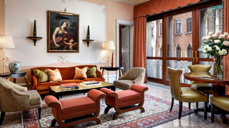 The Serenissima Suite bedroom, The Gritti Palace