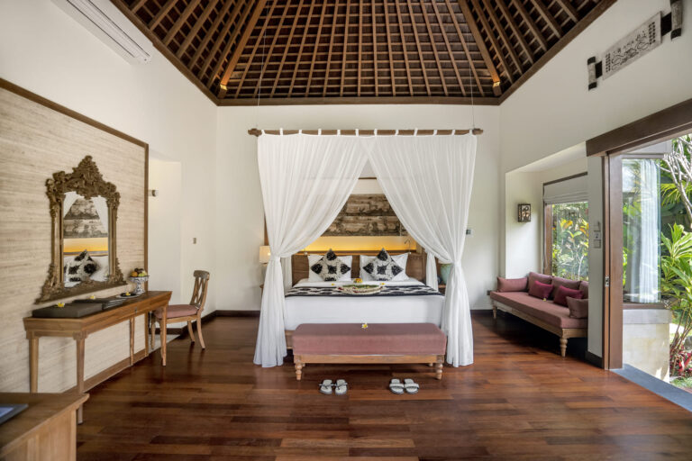 Bedroom of a Jungle Pool Villa, The Kayon Jungle Resort