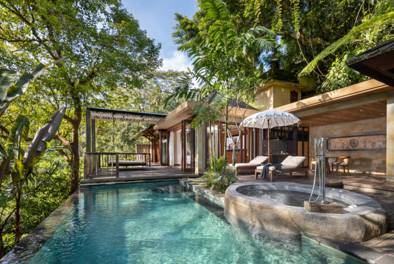 Private pool of the Kayon Royal Pool Villa, The Kayon Jungle Resort