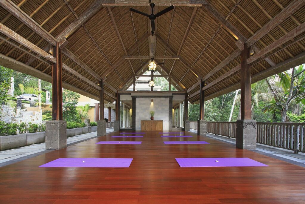 The yoga pavilion, The Kayon Ubud Resort